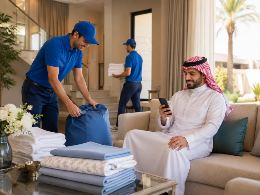 مميزات تطبيق كلين ستيشن: تجربة متكاملة للعناية بالملابس والمفروشات